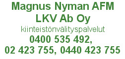 Magnus Nyman AFM - LKV Ab Oy logo
